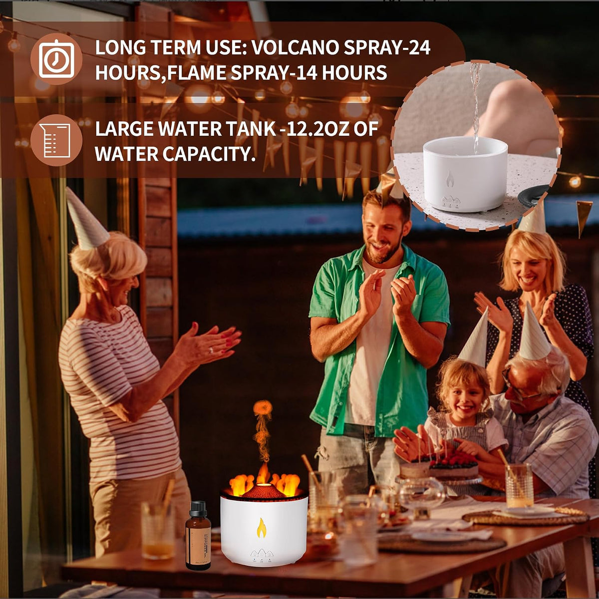 BOHOFAM V20 Essential Oil Diffuser and Humidifier 360ml